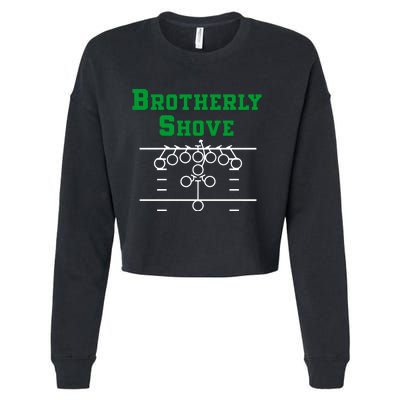 The Brotherly Shove Philadelphia Eagle Football Cropped Pullover Crew