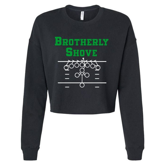 The Brotherly Shove Philadelphia Eagle Football Cropped Pullover Crew