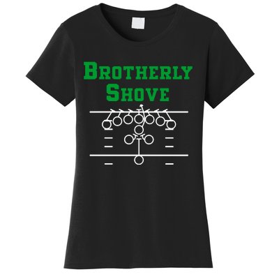 The Brotherly Shove Philadelphia Eagle Football Women's T-Shirt