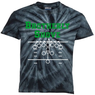 The Brotherly Shove Philadelphia Eagle Football Kids Tie-Dye T-Shirt