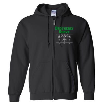 The Brotherly Shove Philadelphia Eagle Football Full Zip Hoodie