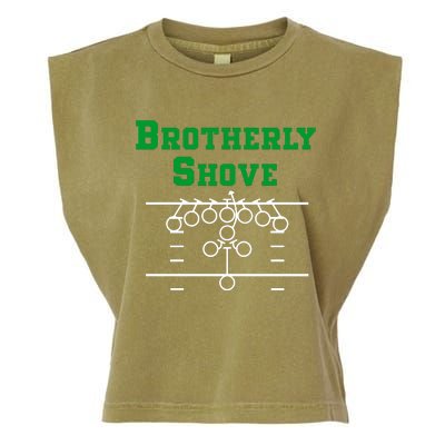 The Brotherly Shove Philadelphia Eagle Football Garment-Dyed Women's Muscle Tee