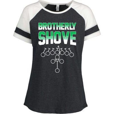 The Brotherly Shove Philadelphia Football Enza Ladies Jersey Colorblock Tee