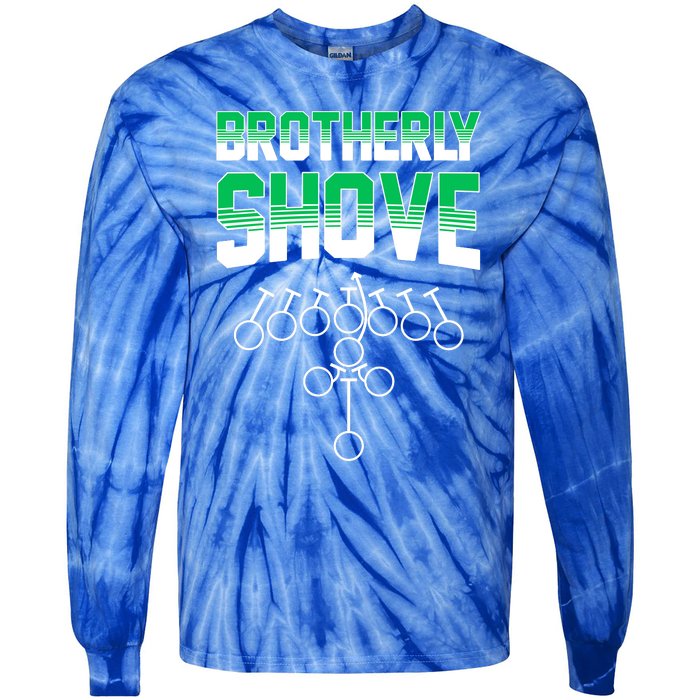 The Brotherly Shove Philadelphia Football Tie-Dye Long Sleeve Shirt