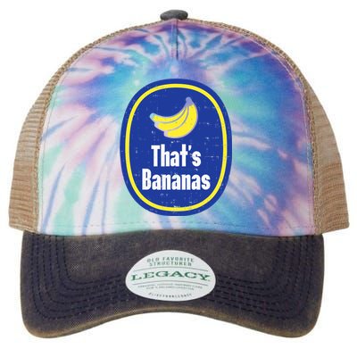 Thats Bananas Sticker Funny Fruit Lazy DIY Halloween Costume Legacy Tie Dye Trucker Hat