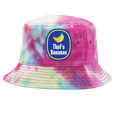 Thats Bananas Sticker Funny Fruit Lazy DIY Halloween Costume Tie-Dyed Bucket Hat