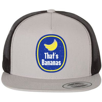 Thats Bananas Sticker Funny Fruit Lazy DIY Halloween Costume Flat Bill Trucker Hat