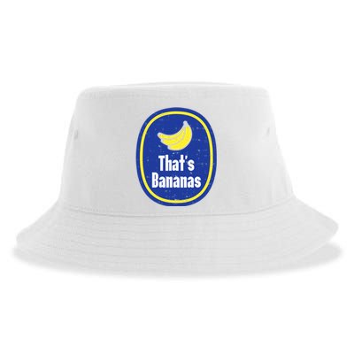 Thats Bananas Sticker Funny Fruit Lazy DIY Halloween Costume Sustainable Bucket Hat