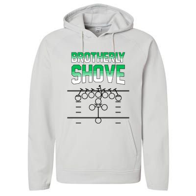 The Brotherly Shove Philadelphia Eagle Football Performance Fleece Hoodie