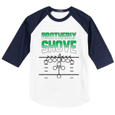 The Brotherly Shove Philadelphia Eagle Football Baseball Sleeve Shirt