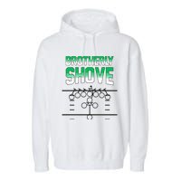 The Brotherly Shove Philadelphia Eagle Football Garment-Dyed Fleece Hoodie