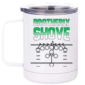 The Brotherly Shove Philadelphia Eagle Football 12 oz Stainless Steel Tumbler Cup