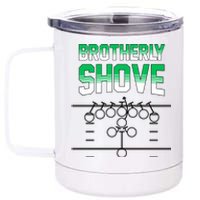 The Brotherly Shove Philadelphia Eagle Football 12 oz Stainless Steel Tumbler Cup