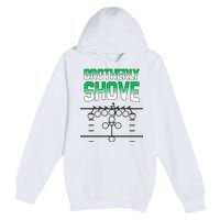 The Brotherly Shove Philadelphia Eagle Football Premium Pullover Hoodie