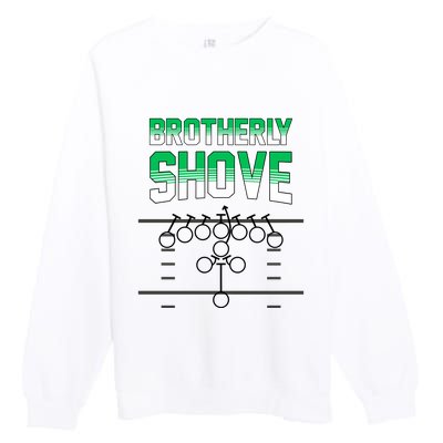 The Brotherly Shove Philadelphia Eagle Football Premium Crewneck Sweatshirt