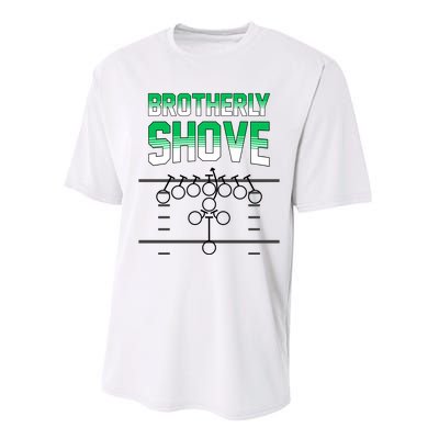 The Brotherly Shove Philadelphia Eagle Football Performance Sprint T-Shirt