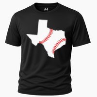 Texas Baseball State Funny Texas Baseball Cooling Performance Crew T-Shirt