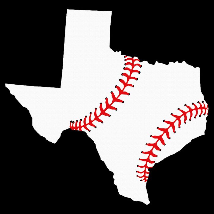 Texas Baseball State Funny Texas Baseball Cooling Performance Crew T-Shirt