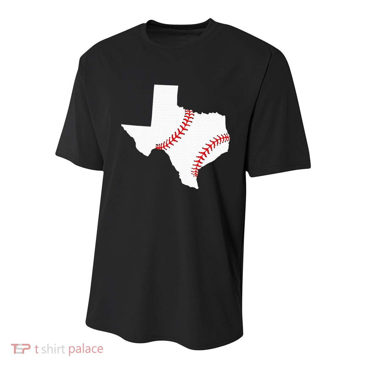 Texas Baseball State Funny Texas Baseball Youth Performance Sprint T-Shirt