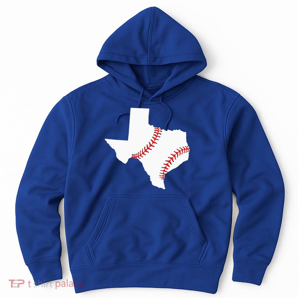Texas Baseball State Funny Texas Baseball Hoodie
