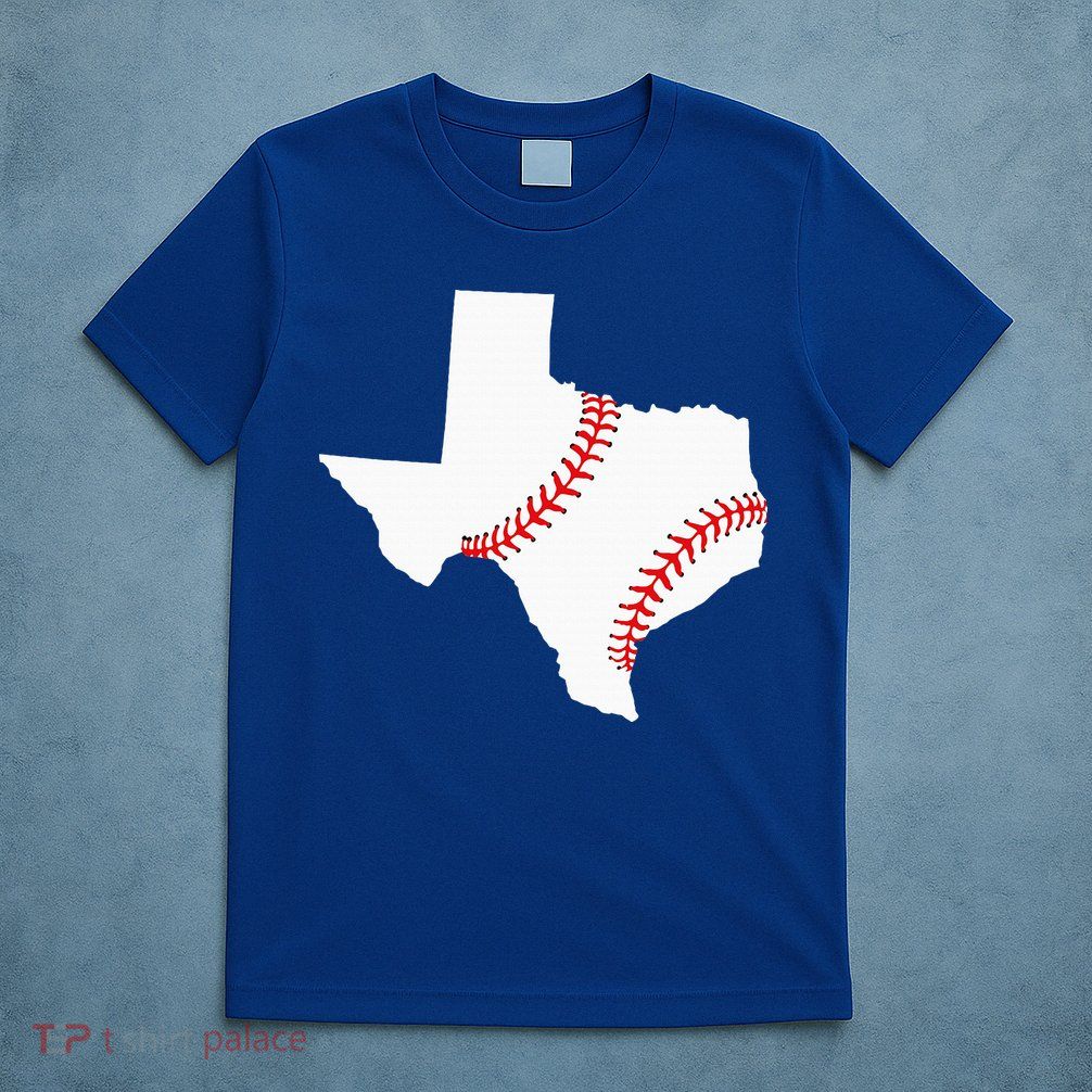 Texas Baseball State Funny Texas Baseball T-Shirt