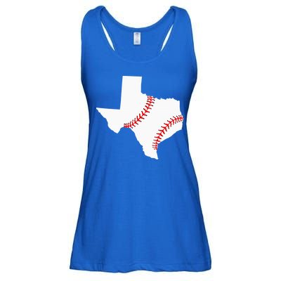 Texas Baseball State Funny Texas Baseball Ladies Essential Flowy Tank