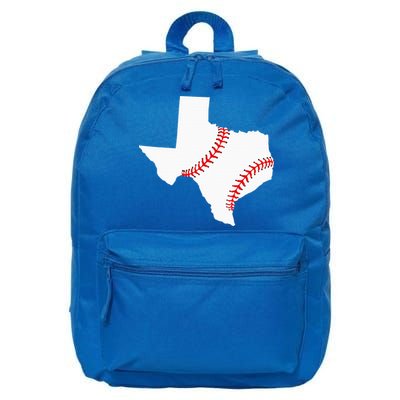 Texas Baseball State Funny Texas Baseball 16 in Basic Backpack