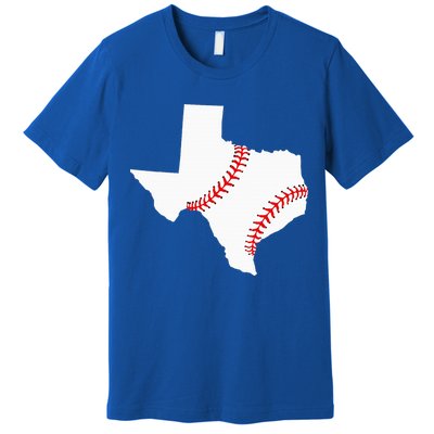 Texas Baseball State Funny Texas Baseball Premium T-Shirt