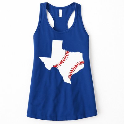 Texas Baseball State Funny Texas Baseball Womens Tank Top