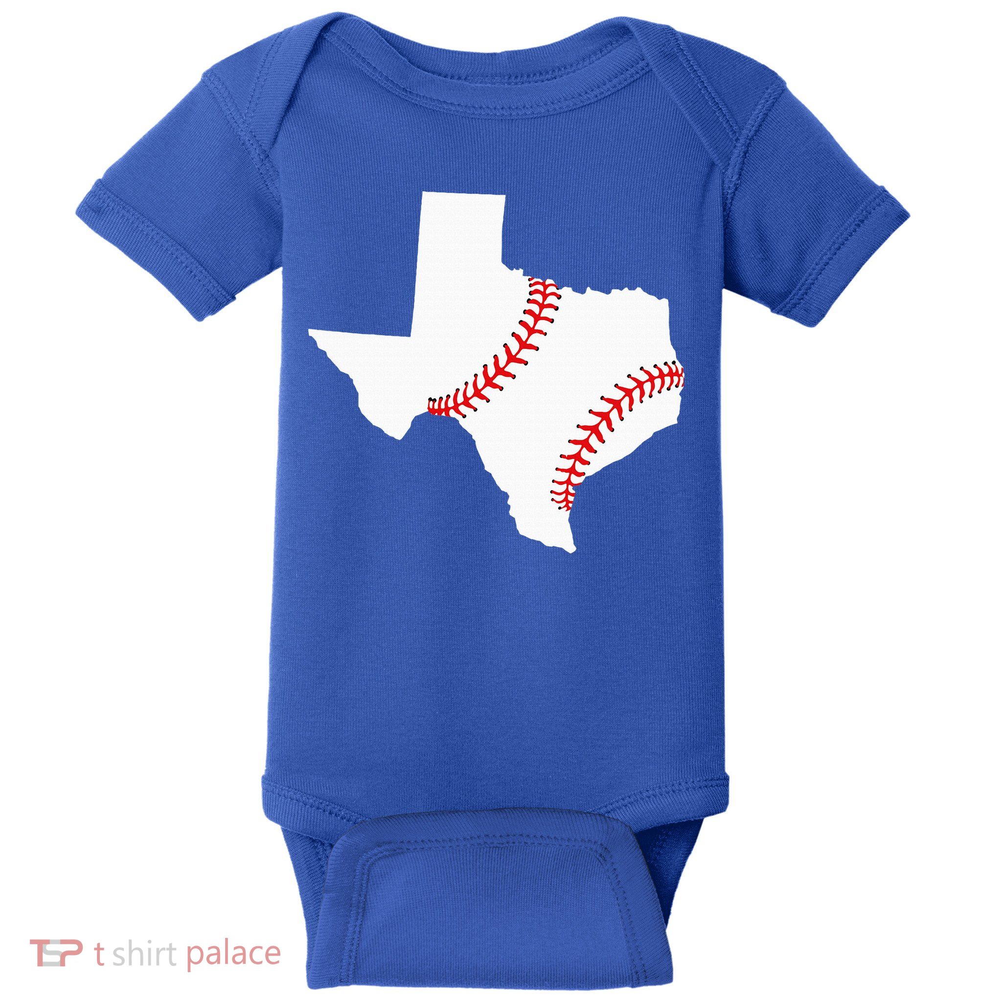 Texas Baseball State Funny Texas Baseball Baby Bodysuit