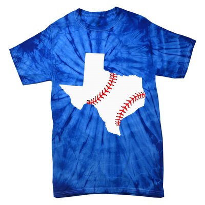 Texas Baseball State Funny Texas Baseball Tie-Dye T-Shirt