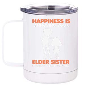 Taller Brother Small Sister Annoying Bro Brother Gift 12 oz Stainless Steel Tumbler Cup