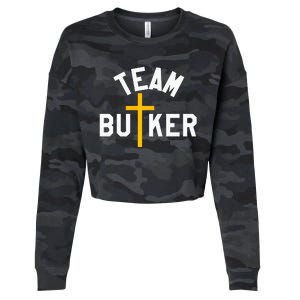 Team Butker Surname Christianity Cross Family Name Cropped Pullover Crew