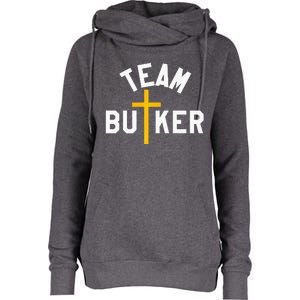 Team Butker Surname Christianity Cross Family Name Womens Funnel Neck Pullover Hood