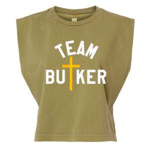 Team Butker Surname Christianity Cross Family Name Garment-Dyed Women's Muscle Tee