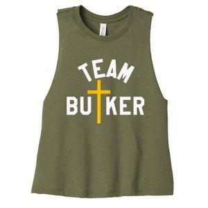 Team Butker Surname Christianity Cross Family Name Women's Racerback Cropped Tank