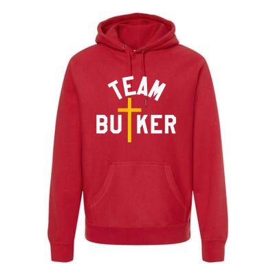 Team Butker Surname Christianity Cross Family Name Premium Hoodie