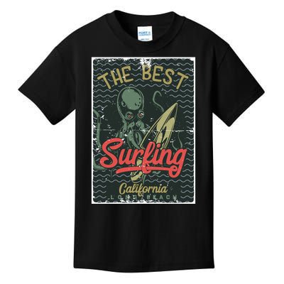 The Best Surfing California Long Beach Kids T-Shirt