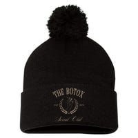 The Botox Social Club Skincare Nurse Injector Cosmetic 2024 Pom Pom 12in Knit Beanie