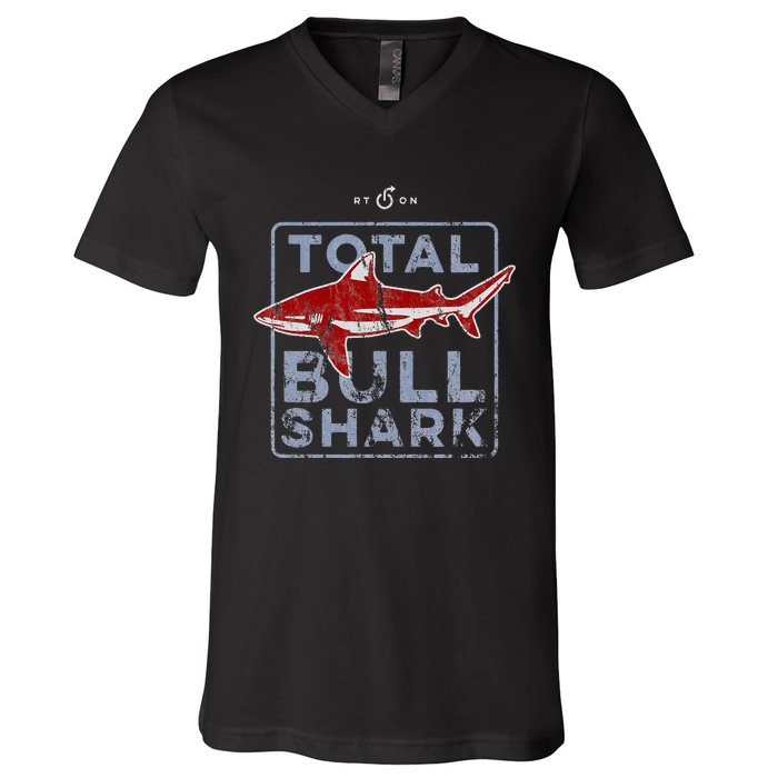 Total Bull Shark V-Neck T-Shirt