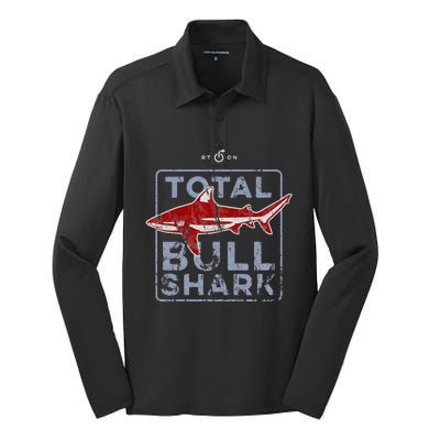 Total Bull Shark Silk Touch Performance Long Sleeve Polo