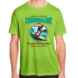 Tourmaline Beach Surfing Park California Adult ChromaSoft Performance T-Shirt