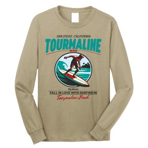 Tourmaline Beach Surfing Park California Long Sleeve Shirt