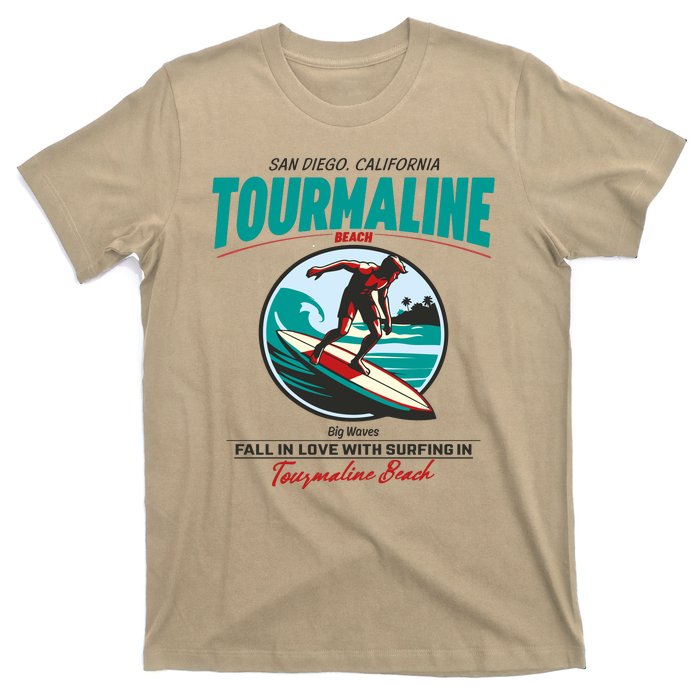 Tourmaline Beach Surfing Park California T-Shirt