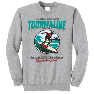 Tourmaline Beach Surfing Park California Tall Sweatshirt