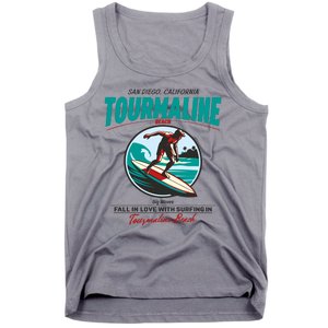 Tourmaline Beach Surfing Park California Tank Top