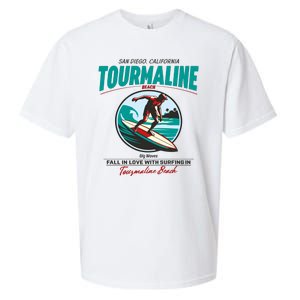 Tourmaline Beach Surfing Park California Sueded Cloud Jersey T-Shirt