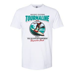 Tourmaline Beach Surfing Park California Softstyle CVC T-Shirt