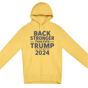 Trump Back Stronger Than Ever Premium Pullover Hoodie