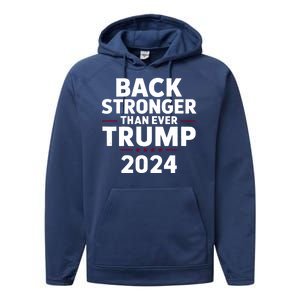 Trump Back Stronger Than Ever Performance Fleece Hoodie